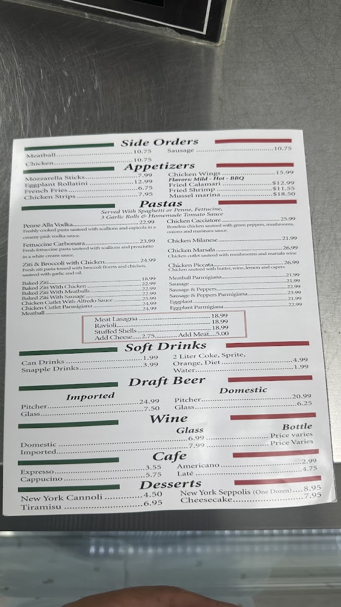 Fuoco e Farina Restaurante Menu - Image 3